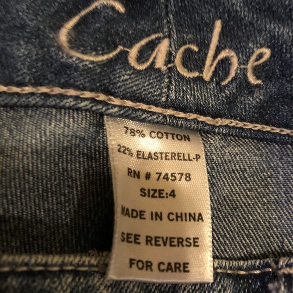 Cache Rhinestone cropped jeans - Picture 4 of 8